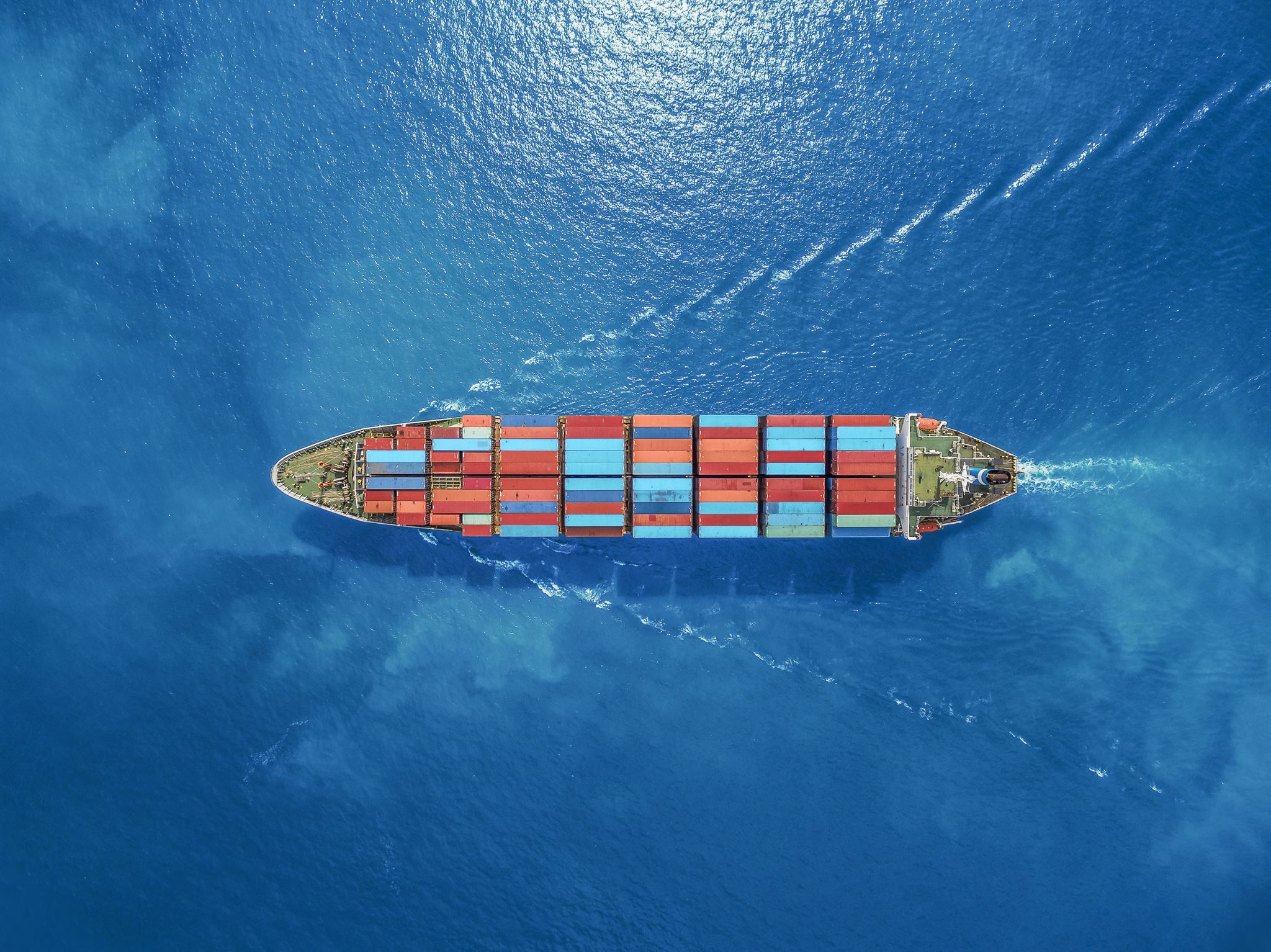 Ship cargo containers with manifest